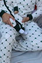 Cozy Evergreen Baby Romper